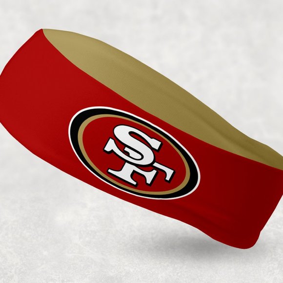 2 Pack - NEW - Reversible San Francisco 49ers Headband SF 49ers Headband - Picture 1 of 2